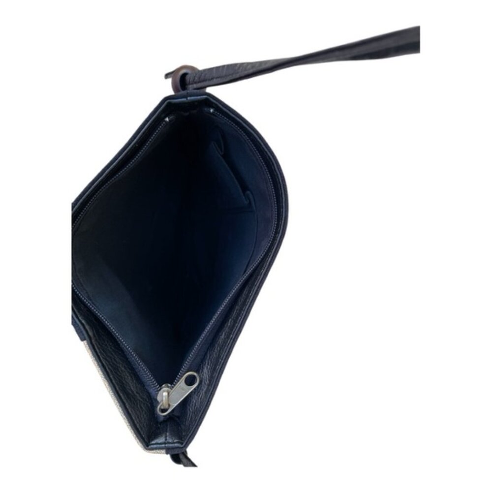 Two-Tone Checkerboard Pattern Canvas Crossbody Bag - image 8